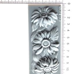 craftial curve ALP Flower Pattern Silicone Mold DIY Resin Cement Frame Pattern Flexible and Reusable Silicone Mold image 3