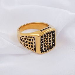 Saizen Gold Plated Crystal Stone Studded Finger Ring-image-98
