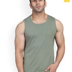 SLOWLORIS Pack Of 2 Scoop Neck Bio-Wash Gym Vests-picture-10