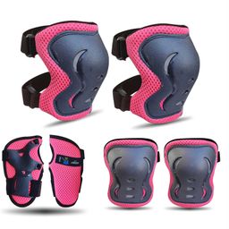 JASPO Secure Hybrid Knee Elbow & Wrist Guard Combo for Skating Cycling Skateboarding Roller Skating Inline Skate Running Breathable & Washable Fabric Pink-picture-5