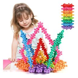 Nicres 200 Pieces Building Blocks Kids STEM Toys Educational Building Toys Discs Sets Interlocking Solid Plastic for Preschool Kids Boys and Girls Aged 3+, Safe Material Creativity Kids Toys-14