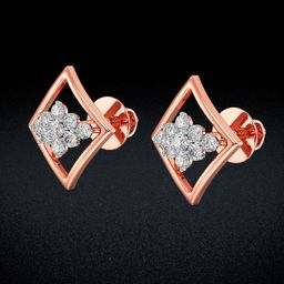 Joyalukkas 18KT Rose Gold Earrings Diamond-image-77
