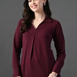 The Roadster Lifestyle Co V-Neck Full Sleeved Top-picture-49