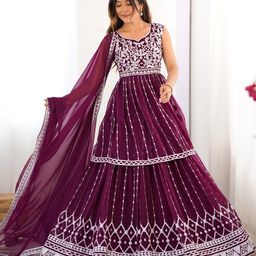 AMIIRA Embroidered Semi-Stitched Lehenga Choli-picture-48