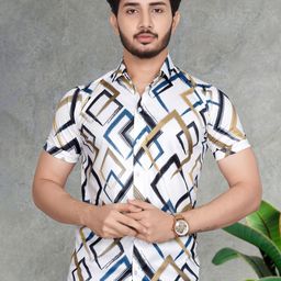 MARMIC FAB Men Classic Slim Fit Opaque Printed Casual Shirt-image-97