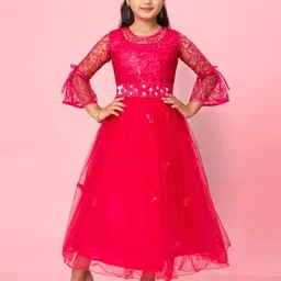 Sangria Girls Self Designed Gown-picture-18