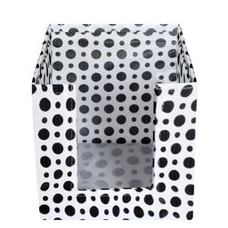 Kuber Industries Set Of 6 White & Black Printed Wardrobe Organisers With Handles image 5