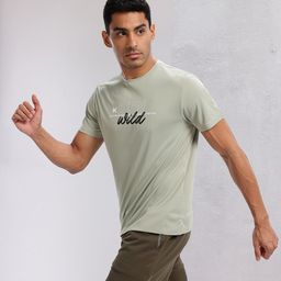 HRX by Hrithik Roshan Rapid-dry Typography Print Running T-shirt-image-88