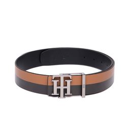 Tommy Hilfiger Men Striped Leather Formal Belt-image-42