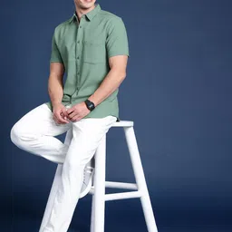 Mast & Harbour Men Slim Fit Casual Shirt-picture-24