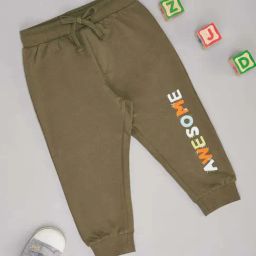 Pantaloons Baby Boys Bluish Olive Cotton Printed Track Bottoms & Joggers-image-79