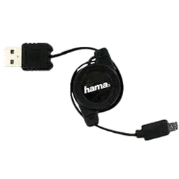 hama Type A to Micro USB 2.4 Feet (0.75M) Cable (Fast Data Transfer, Black)-24