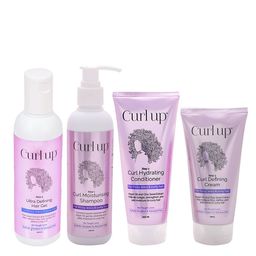 Curl up Set of 4 Moisturizing Shampoo+Hydrating Conditioner+Hair Gel+Defining Cream-17