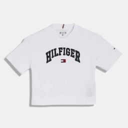 Tommy Hilfiger White Logo Relaxed Fit T-Shirt-image-74