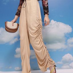 CORSICA Women Gathers Pleated Trousers-image-34