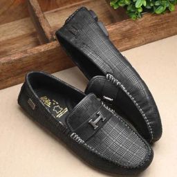 Hitz Luxure Men's Black Casual Loafers-image-61