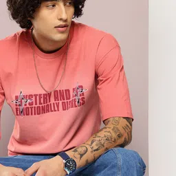 Kook N Keech Fade Effect Typography Printed Drop-Shoulder Sleeves Oversized T-shirt-picture-34