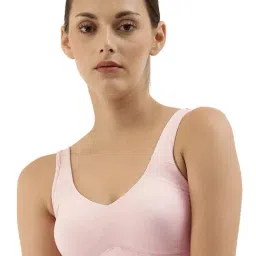 Enamor Pink Non Wired Non Padded Beginner  Bra-17