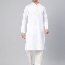 Manthan Men Zari Mandarin Collar Pure Cotton Kurta-image-16