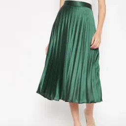 Uptownie Lite Sage Green Mid Rise Skirt-picture-14