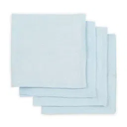 Home4U 'SUBTLE' Sky Blue Linen 50 cm Napkin - Set of 4-picture-18