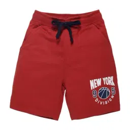 Plum Tree Boys Orange Cotton Printed Shorts-image-31