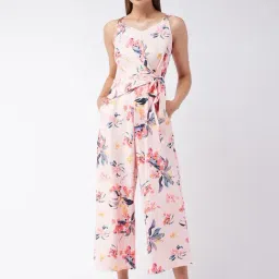 Miss Chase Peach Floral Print Jumpsuit-image-57