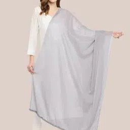 Dupatta Bazaar Grey Cotton Dupatta-image-74