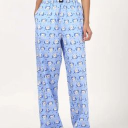 Bewakoof Blue Cotton Regular Fit Printed Pyjamas-picture-48
