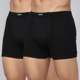 Levi's Black Cotton Regular Fit Trunks - Pack Of 2-31