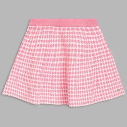 Elle Kids Pink Houndstooth Skirt-image-103