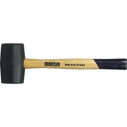 Senator 16oz Hardwood Handle Black Rubber Mallet SEN5259160K-image-16