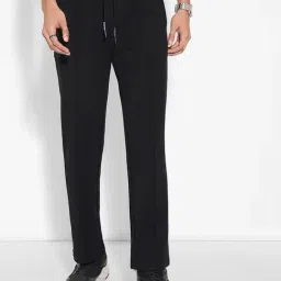 Street 808 By Pantaloons Jet Black Cotton Regular Fit Trackpants-picture-39