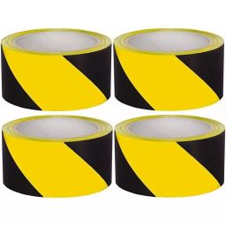 Fastgear 76.2 mm (3 Inch) Yellow & Black Single Sided Marking Tape, FG2540 (Pack of 4)-image-14