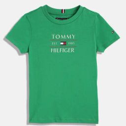 TOMMY HILFIGER Boys Green Cotton Printed T-Shirt-picture-18