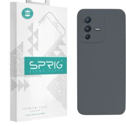 Sprig Liquid Silicone Back Cover for VIVO V23 5g (Grey)-image-82