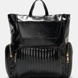 Forever Glam by Pantaloons Black Quilted Backpack-picture-2