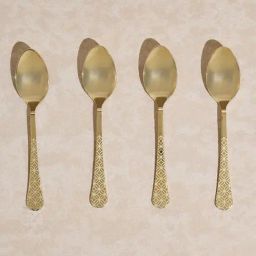 Westside Home Gold Etched Table Spoon (Set of 4)-23
