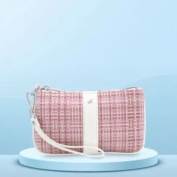 Fastrack Pink Woven Wristlet Pouch-70