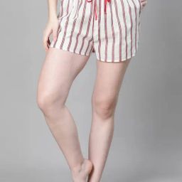 Oxolloxo White Stripes Beachwear Shorts-image-68
