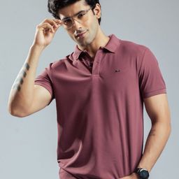 nostrum Men Dri-FIT Solid Polo Collar T-shirt-image-45