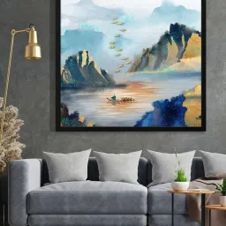 999Store Printed Multicolor Canvas Wall Art image 1
