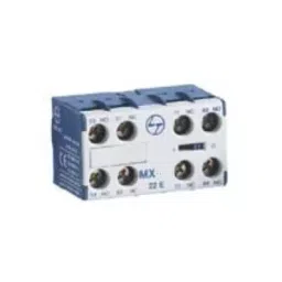 L&T [ Lauritz Knudsen ] 4 NO Top Mounting Add On Auxiliary Contact Block for MX0/6/9/12, CS94033-9