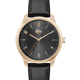Lacoste Men Lisbon Leather Analogue Watch 2011323-Black-32