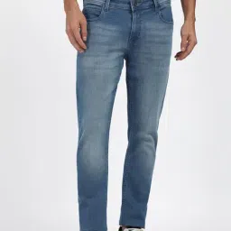 Peter England Blue Cotton Slim Fit Jeans-picture-11