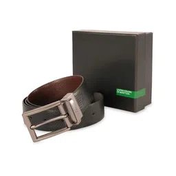 United Colors of Benetton Men Leather Reversible Formal Belt-image-46