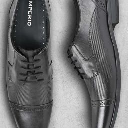 Imperio by Regal Men's Black Derby Shoes-image-24