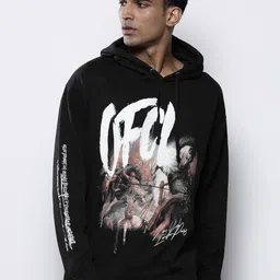 boohooMAN Printed Hooded Oversized Sweatshirt-image-66