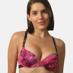 Soie Pink Medium Coverage Under-Wired Half Coverage Bra image 1