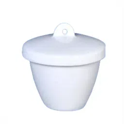 RELIGLAS 75 ml Porcelain Crucible Low Form With Lid, 12.047.07 (Pack of 10)-11